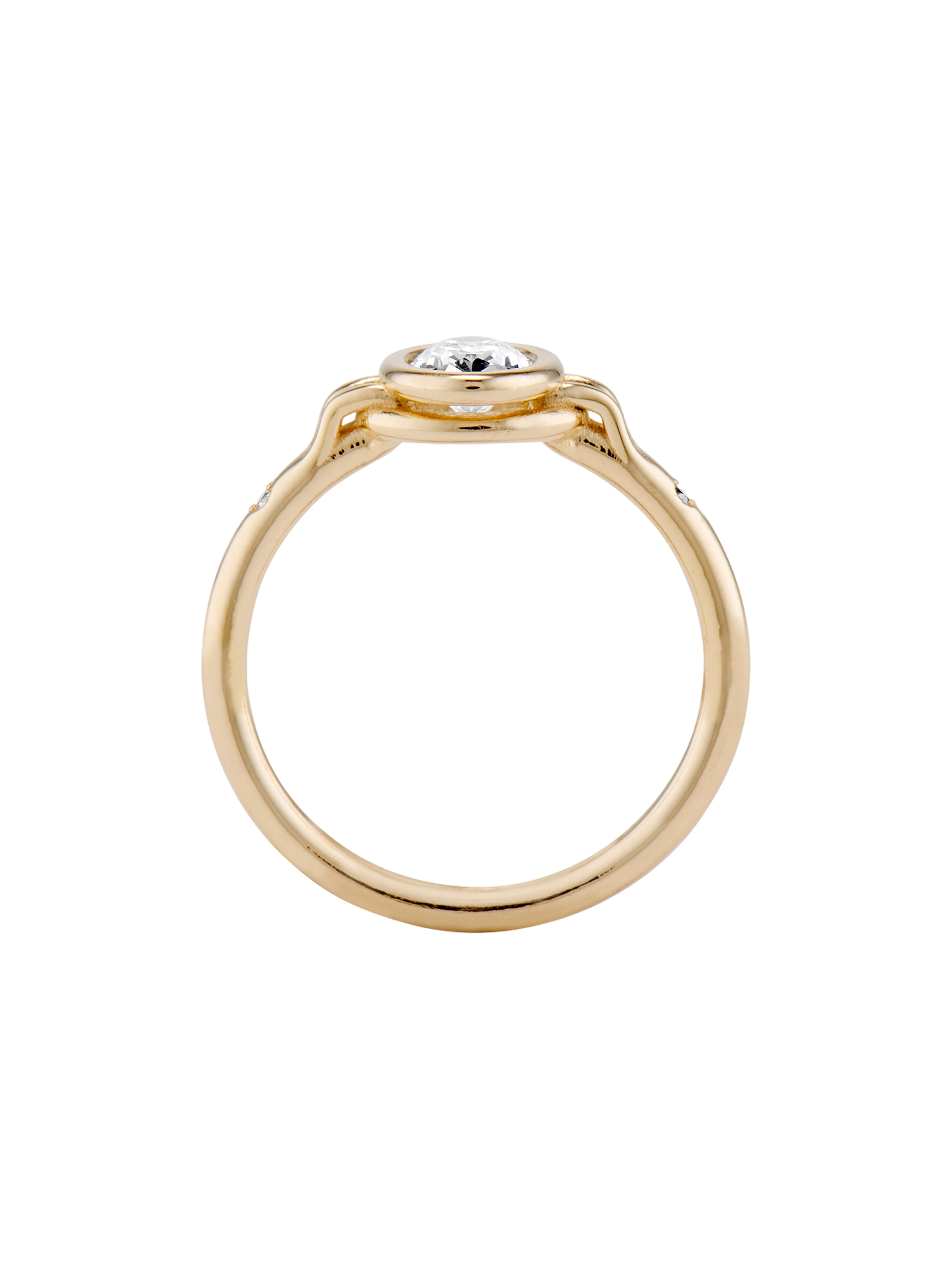 Suspended in time ring - oval
